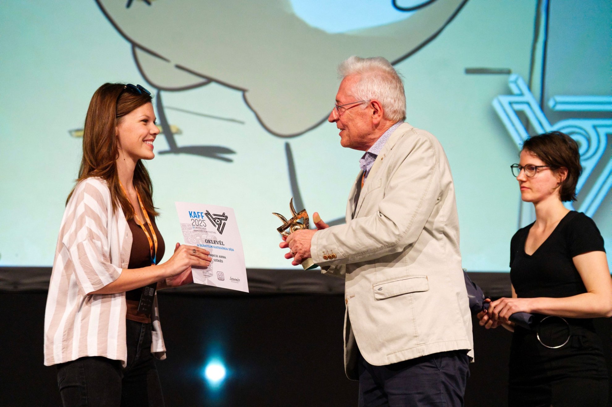 Tarcsi Anna alumni hallgatónk a legjobb diákfilmért járó díjat hozta el a 17. KAFF-ról