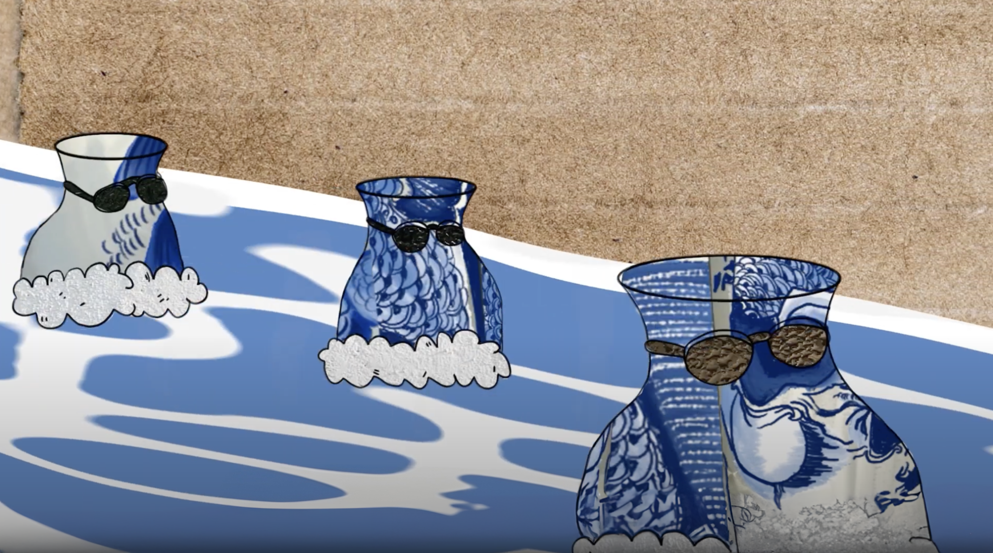 Blue Vases - Tamás Szabó