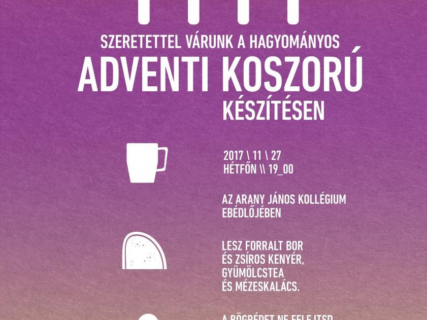 Adventi koszorú készítő est
