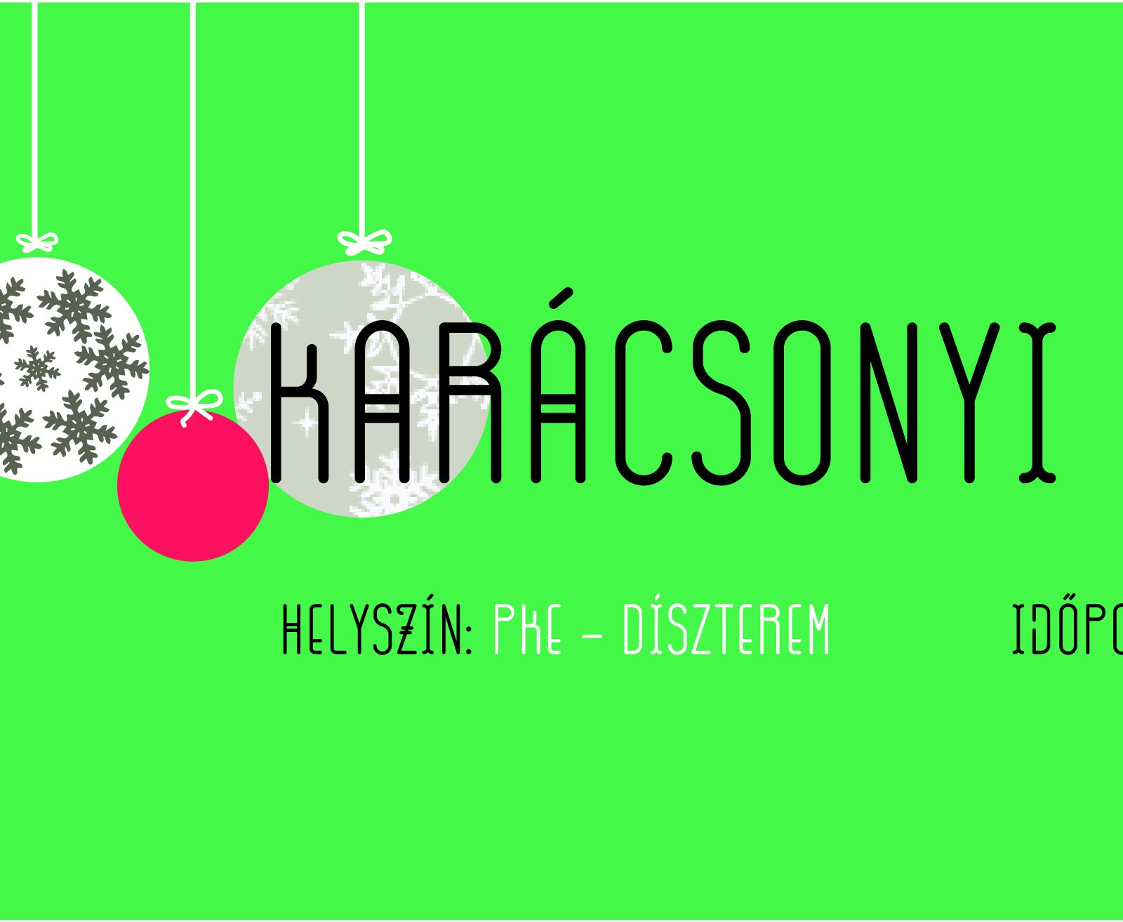 EGYETEMI KARÁCSONYI KÉSZÜLŐDÉS