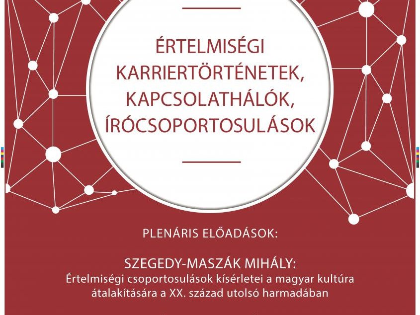 Értelmiségi karriertörténetek, kapcsolathálók, írócsoportosulások 2015