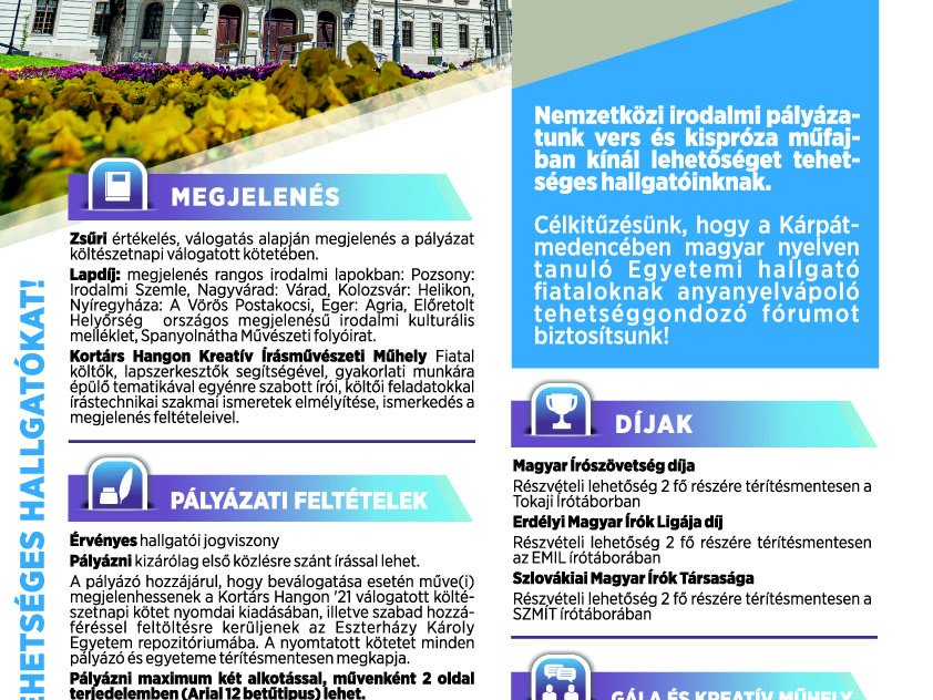 HALLGATÓI TEHETSÉGGONDOZÁS NEMZETKÖZI SZINTEN