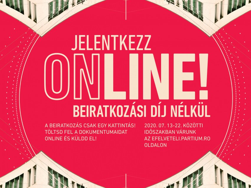 Jelentkezz online vagy személyesen, beiratkozási díj nélkül!