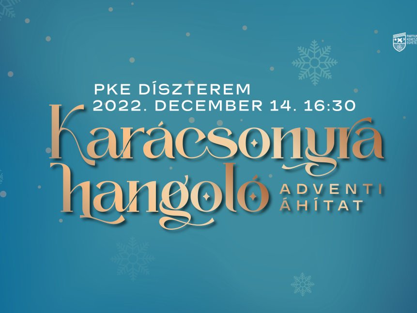 Karácsonyra hangoló adventi áhítat a PKE-n