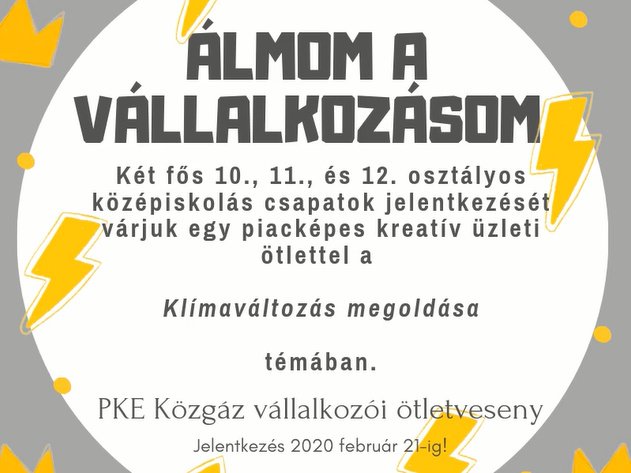 Közgáz vállalkozói ötletverseny 2020