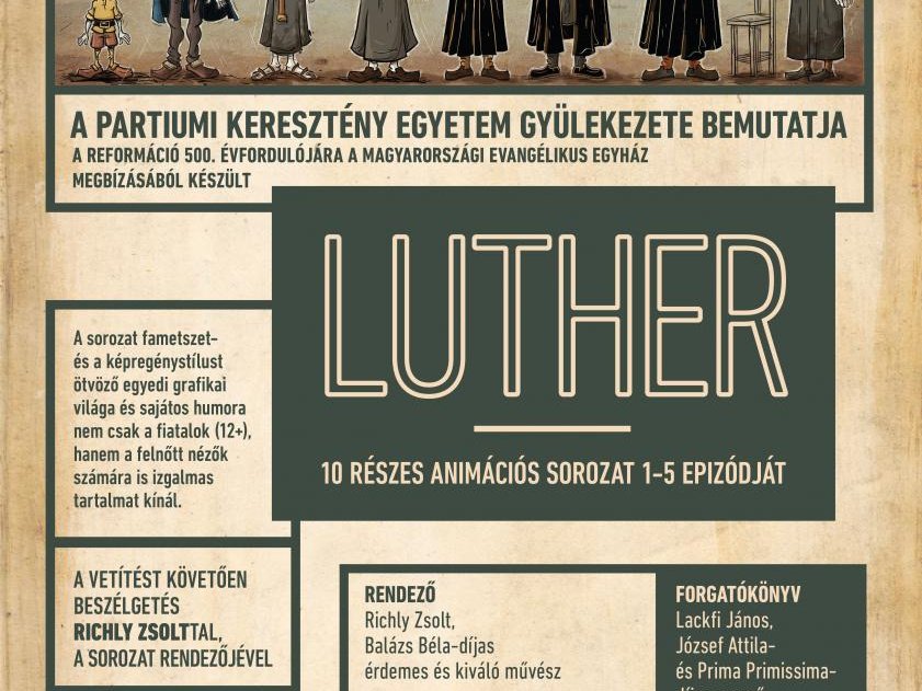 Luther rajzfilmsorozat vetítése a PKE-n