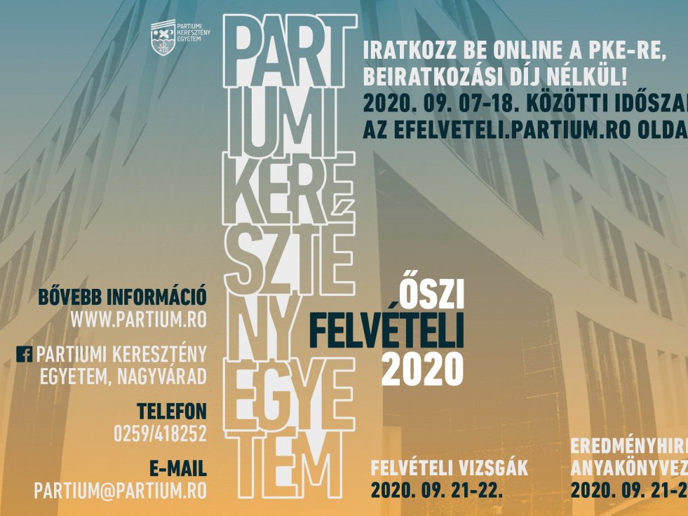Őszi felvételi 2020