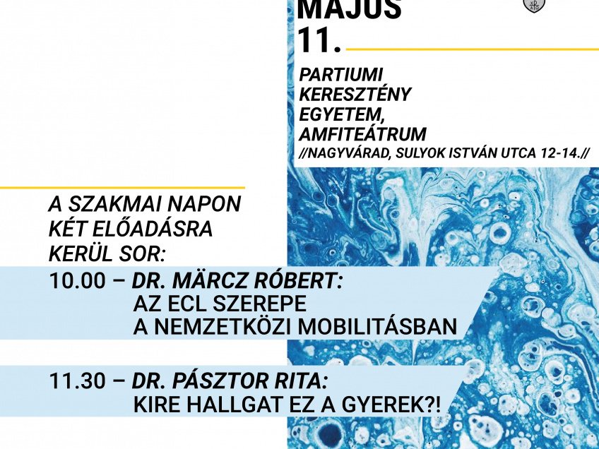 Partiumi Nyelvközpont által szervezett szakmai napra kerül sor 2019. május 11-én, szombaton  a PKE-n