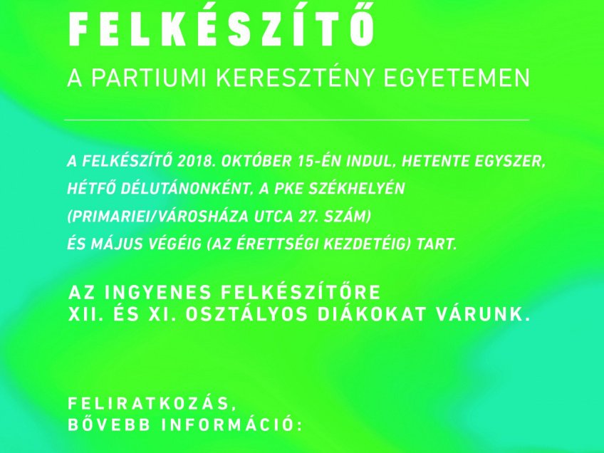 Román érettségi felkészítőt szervez továbbra is a Partiumi Keresztény Egyetem!