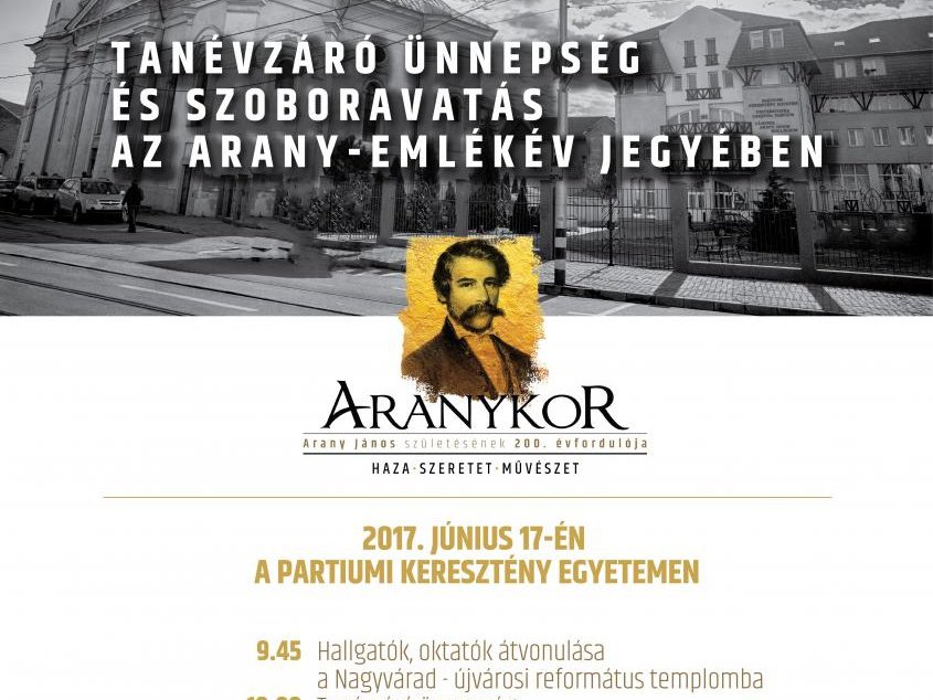 Tanévzáró ünnepség és szoboravatás az Arany - Emlékév jegyében