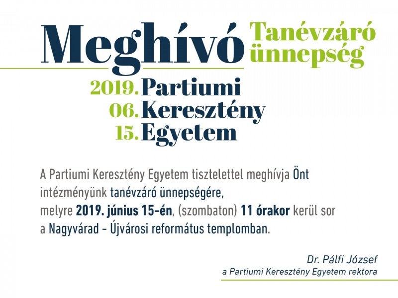 Tanévzáró ünnepség